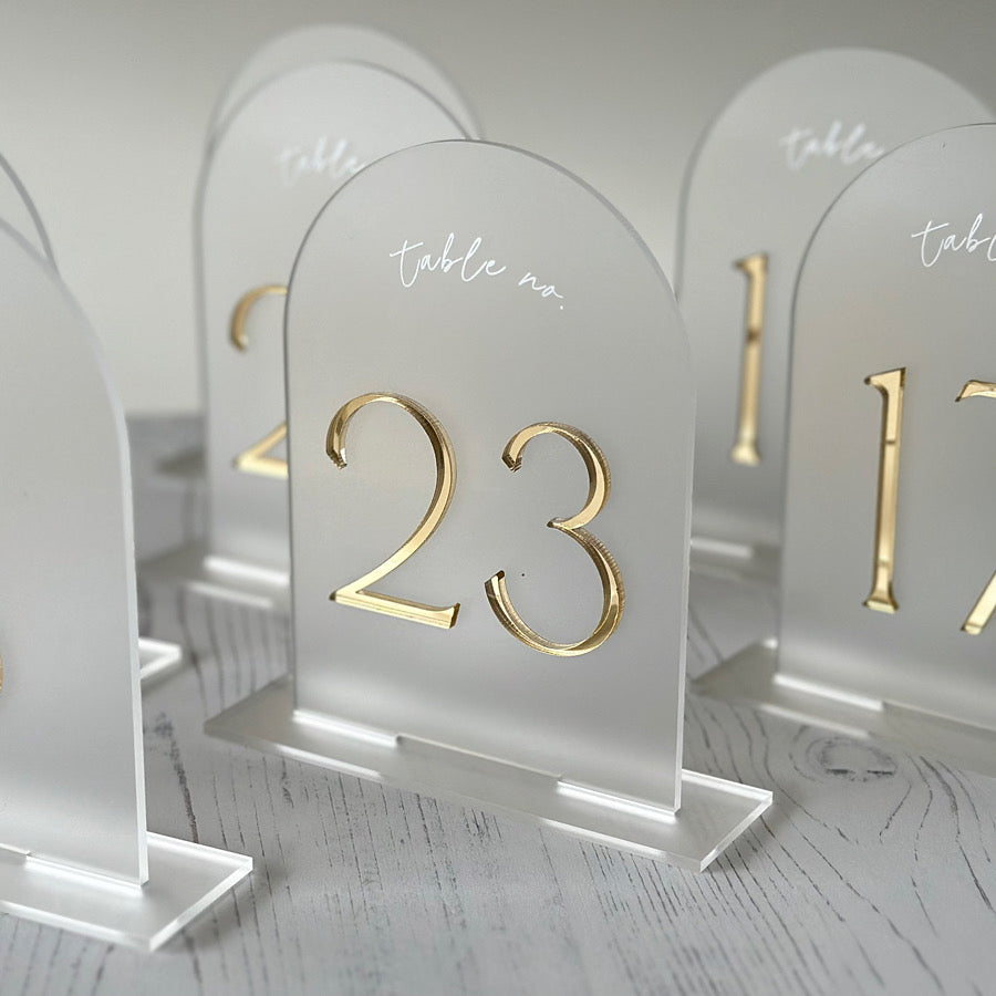 Acrylic Table Numbers - 10% OFF UPON SIGN UP