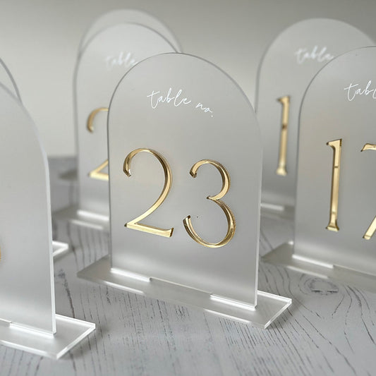 Acrylic Table Numbers - 10% OFF UPON SIGN UP