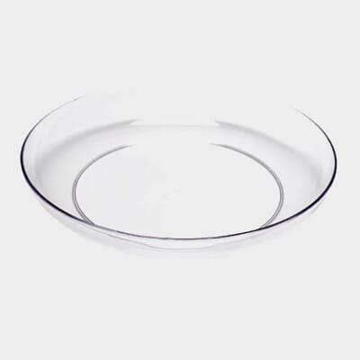 9" Lomey Designer Dish Clear X12