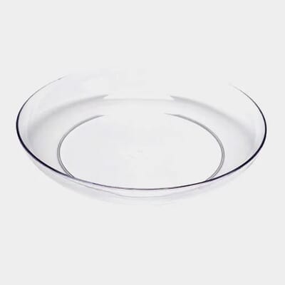 11" Lomey Designer Dish Clear X6