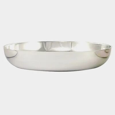 8" Round Dish Silver