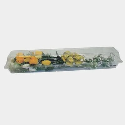 Clear Dozen Rose Box 25x5x4" Qty 50