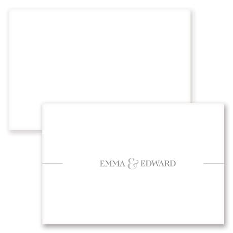 Personalized 2" x 3" Flat Place Cards - Classic Script - Pack of 10