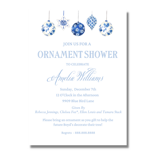 Ornament Shower - Bridal Shower Invite