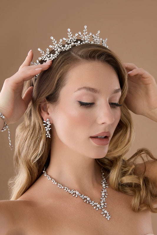 Harper-Pearls Swarovski Tiara
