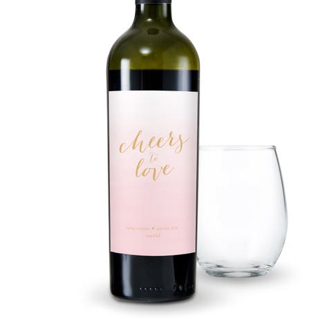 Personalized Wine Bottle Labels - Aqueous