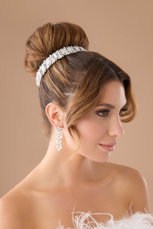 Arina Swarovski Bun Cuff