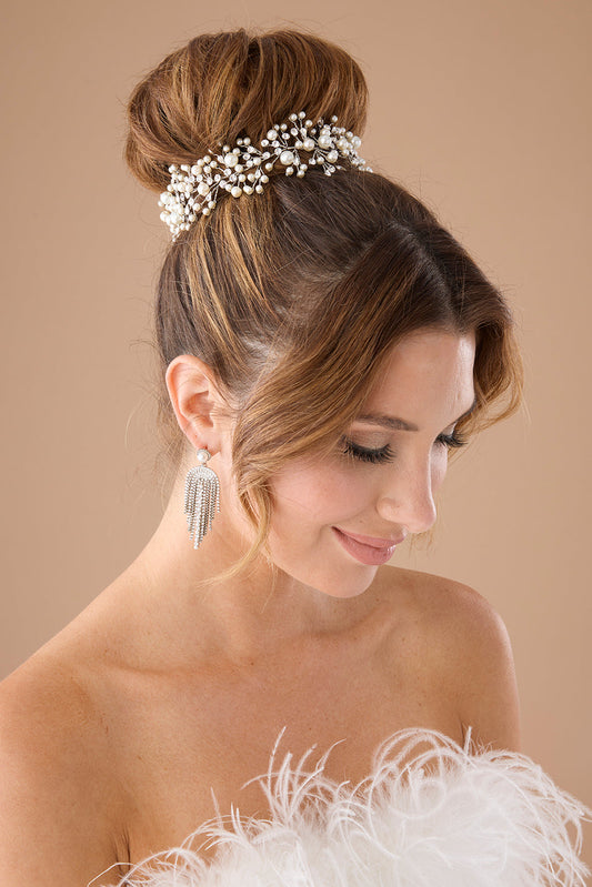 Marit-Pearls Swarovski Headband