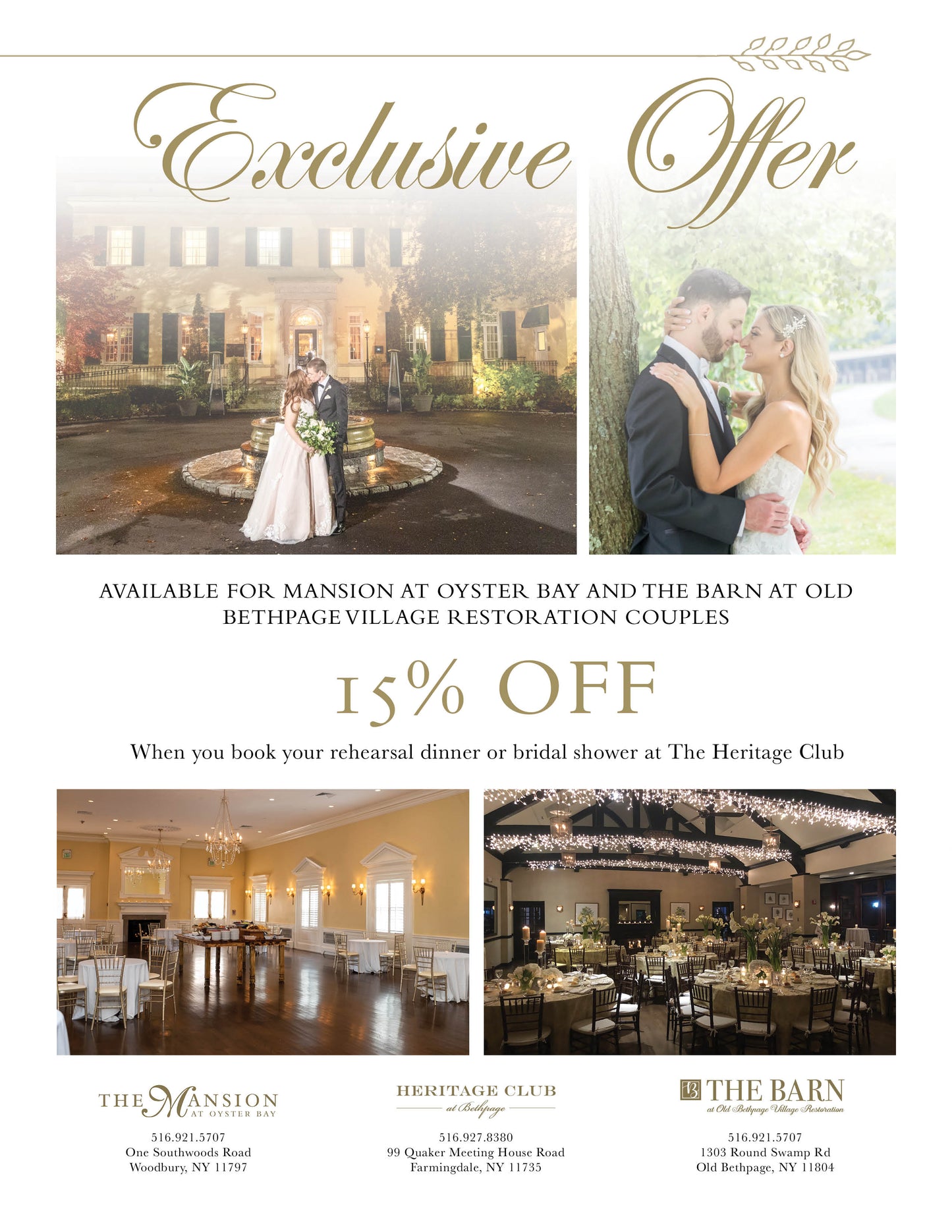 15% Off Wedding Package