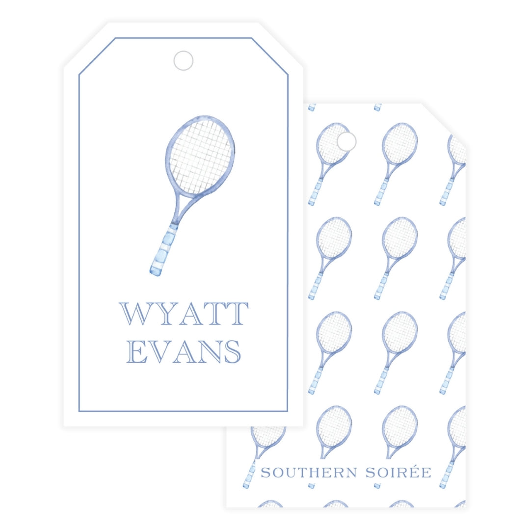 Tennis Racquet Gift Tag