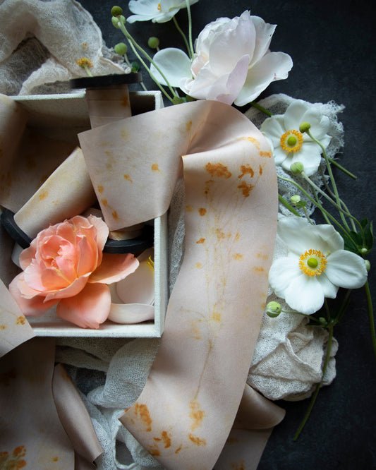Limited Edition | Original Eco-Print No. 123 Silk Ribbon