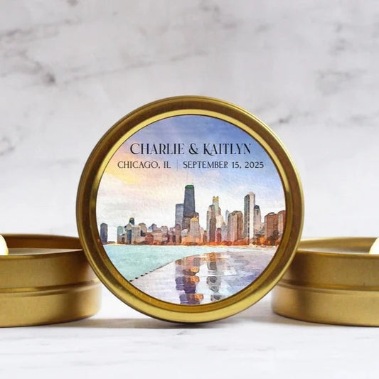 Chicago Wedding Candle
