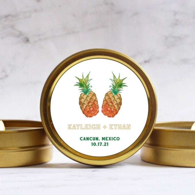 Pineapple Candle Favor