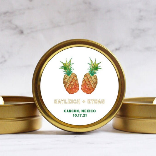 Pineapple Candle Favor