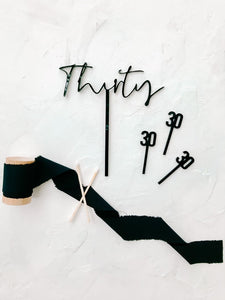 Custom Age Cake Topper