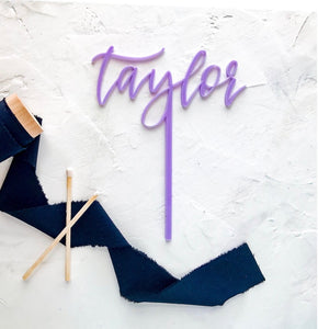 Custom Name Cake Topper