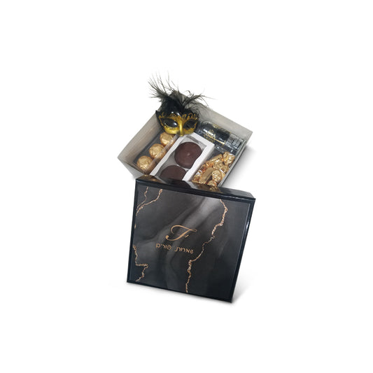 Black 6x6x3 Gift Box With Black Agate Label (Some Assembly Required)