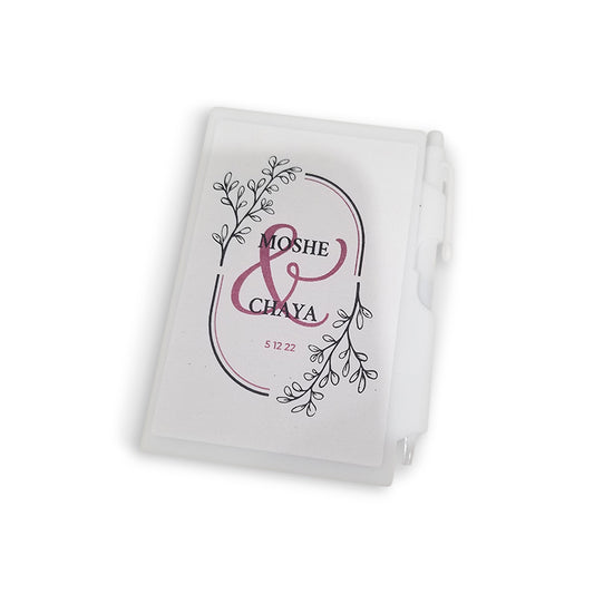Personalized Mini Notebook Favor With Pen
