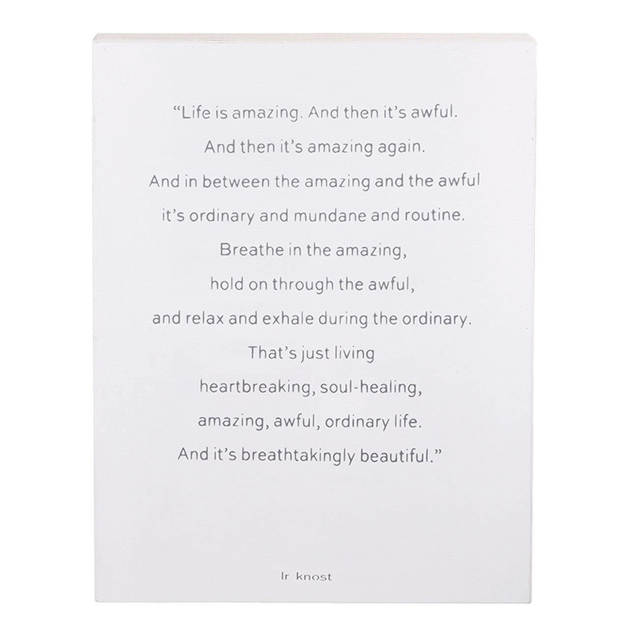 Face to Face Cadet Case Word Board - Life Is Amazing