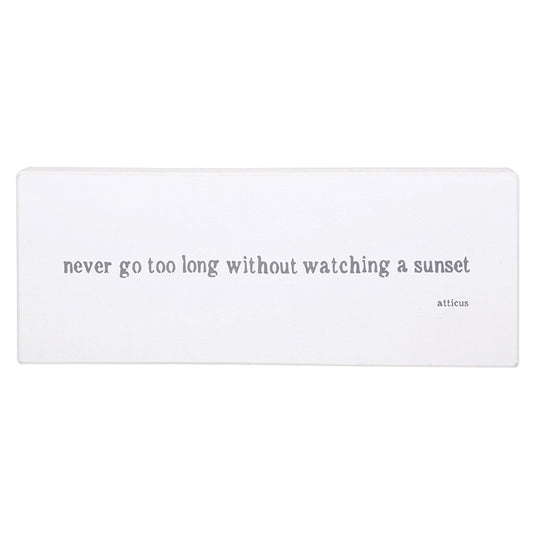 Face to Face Small Case Word Board - Watching A Sunset