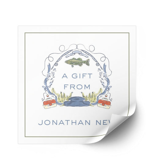 Gone Fishing Crest Sticker