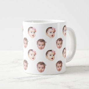20 Oz Jumbo Cute Baby Face 2 Photos Specialty Giant Coffee Mug