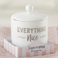 Sugar & Spice Ceramic Sugar Bowl Favor