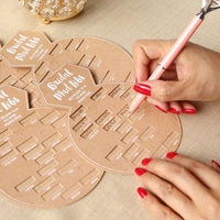 Kraft Bridal Shower Game Card - Ring Shape (Set of 50)