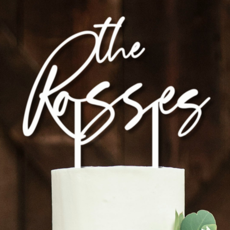 Personalized Acrylic Wedding Cake Topper With Names, Custom Wedding Cake Topper, Custom Cake Topper For Wedding, Cake Topper Handsnow