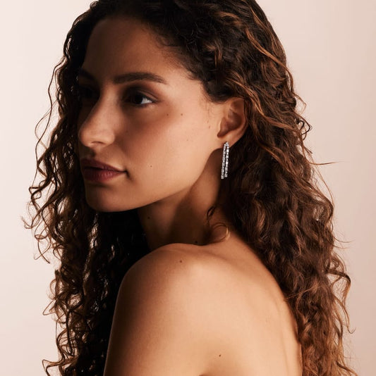 2 Row Waterfall Drop Earrings