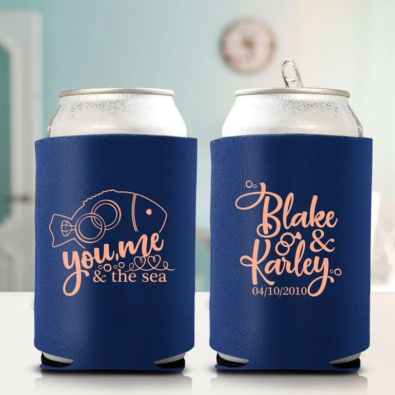 You, Me and The Sea Koozie