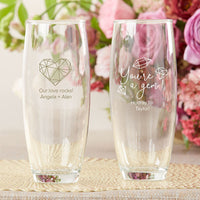 Personalized 9 oz. Stemless Champagne Glass