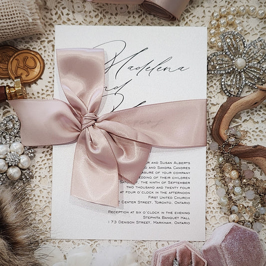 Affordable Custom Wedding Invitation 3006