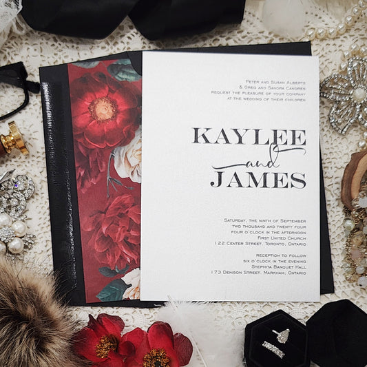 Affordable Custom Wedding Invitation 3014