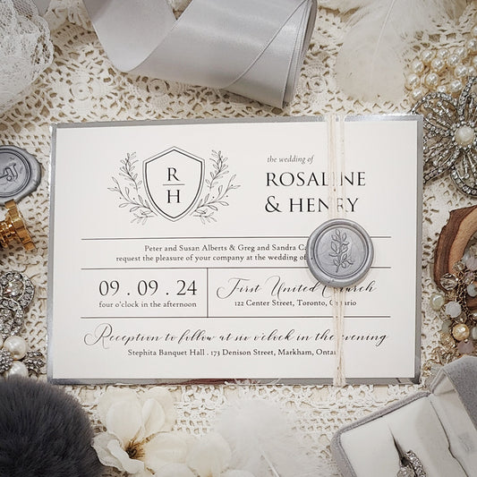 Affordable Custom Wedding Invitation 3018