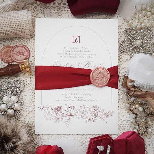 Affordable Custom Wedding Invitation 3024