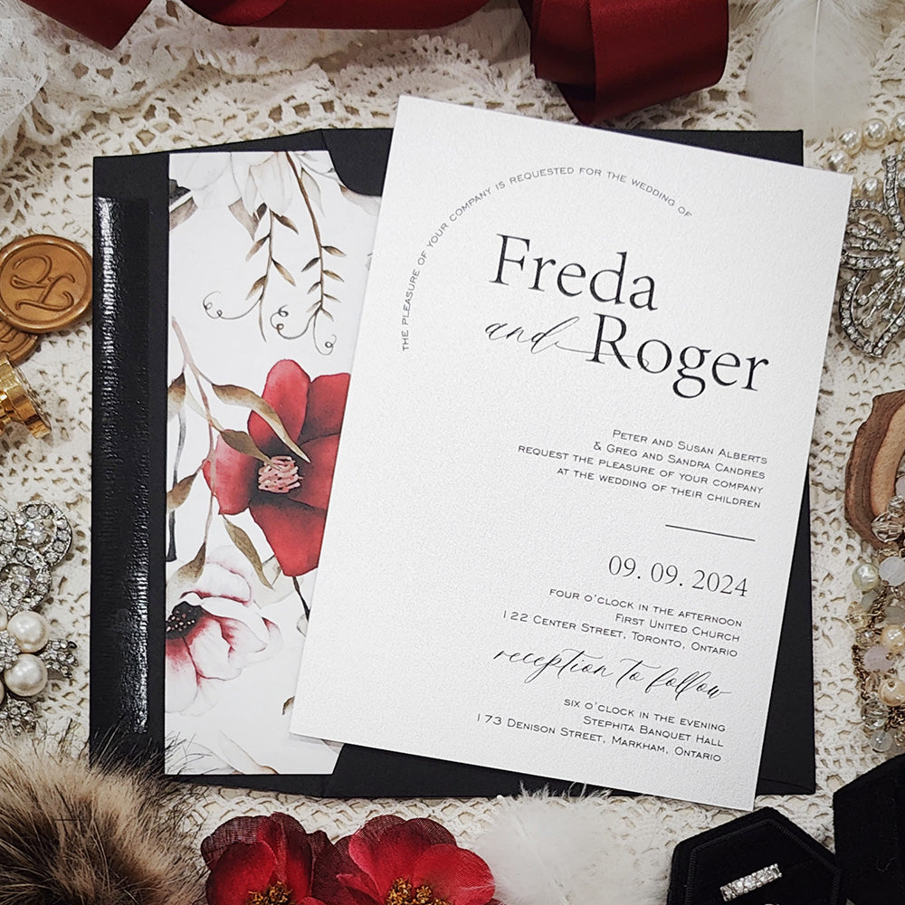 Affordable Custom Wedding Invitation 3025