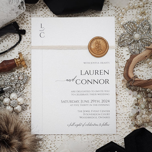 Affordable Custom Wedding Invitation 3027