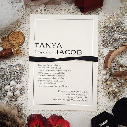 Affordable Custom Wedding Invitation 3028