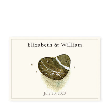 Heart Shaped Rock Celebration Labels