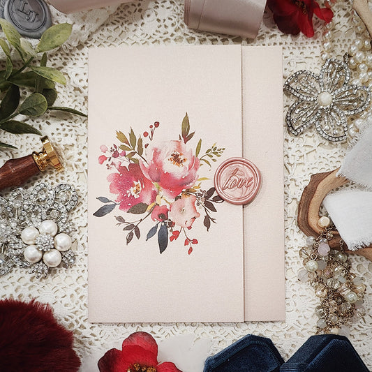 Pocketfold Wedding Invitation 3102