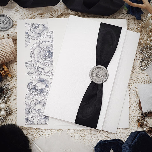 Pocketfold Wedding Invitation 3104