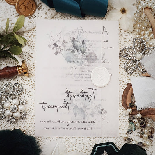 Pocketfold Wedding Invitation 3110