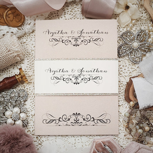 Pocketfold Wedding Invitation 3115