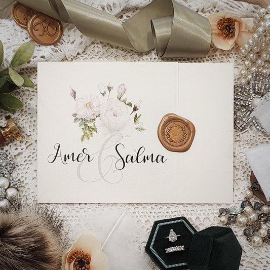 Pocketfold Wedding Invitation 3116