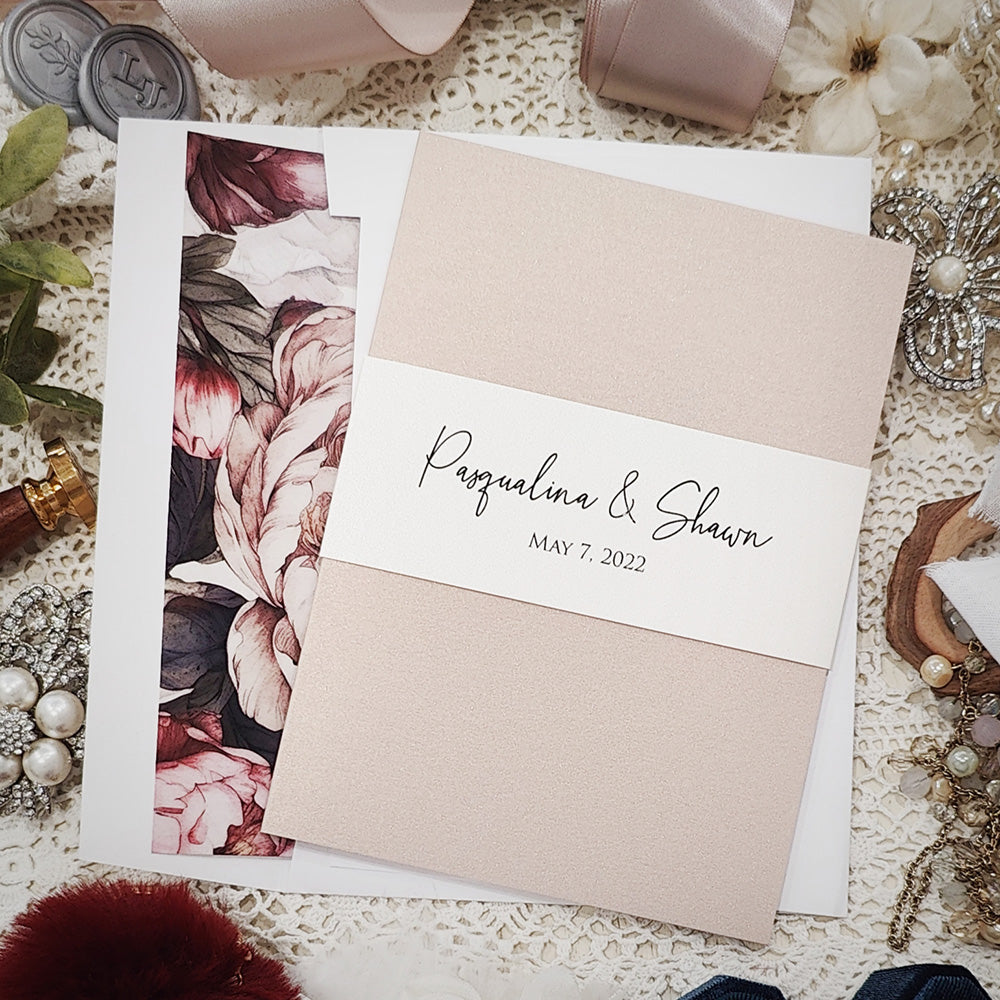 Pocketfold Wedding Invitation 3120