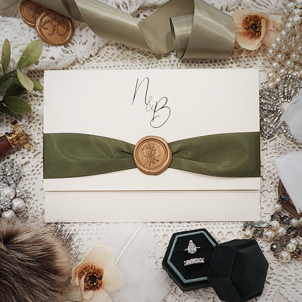 Pocketfold Wedding Invitation 3122