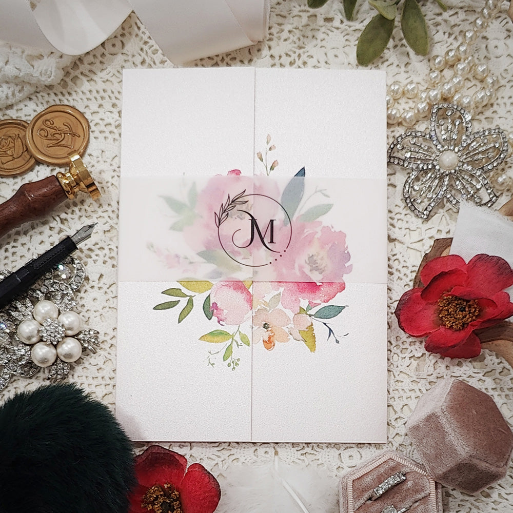 Gatefold Wedding Invitation 3301