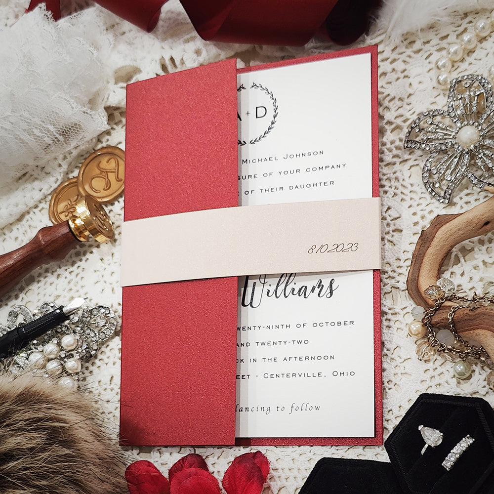 Gatefold Wedding Invitation 3312