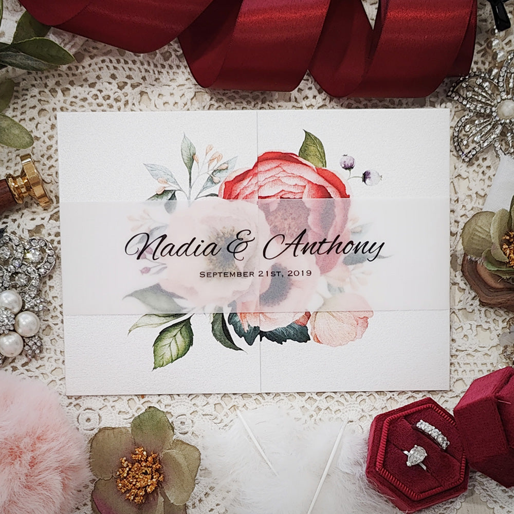 Gatefold Wedding Invitation 3314